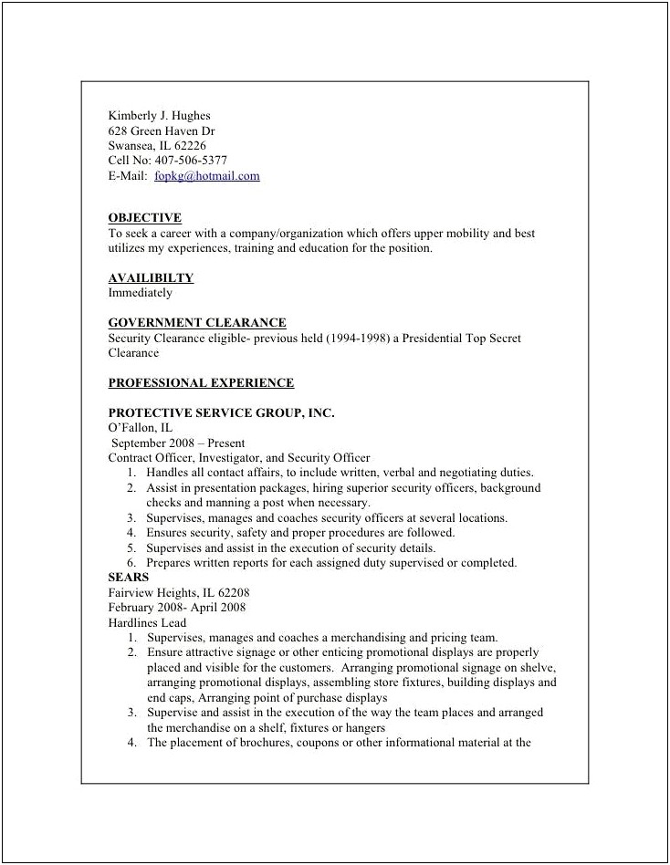 Quality Control Resume Objective In Pharmaceutical