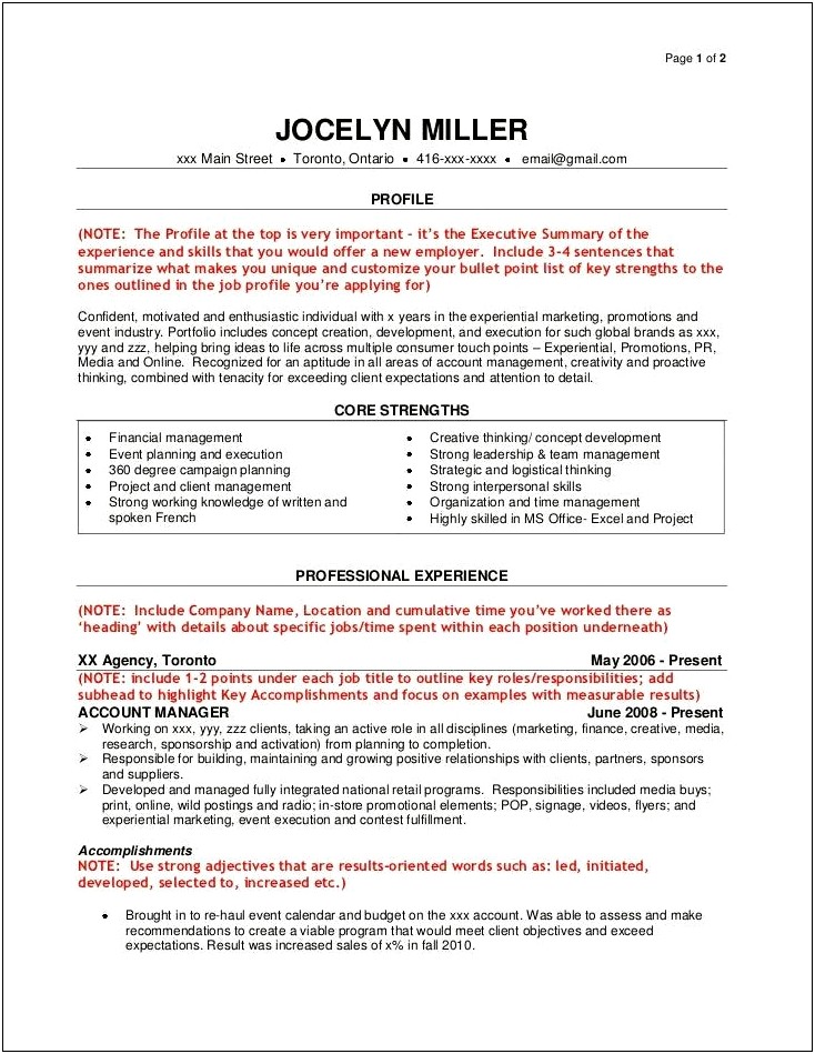 Radio Account Executive Job Description Resume