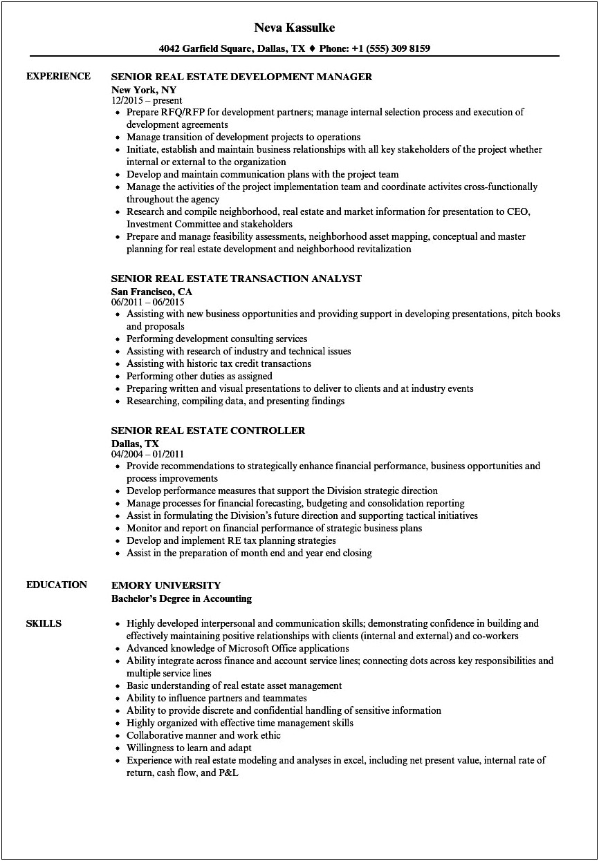 Real Estate Sales Agent Job Description For Resume