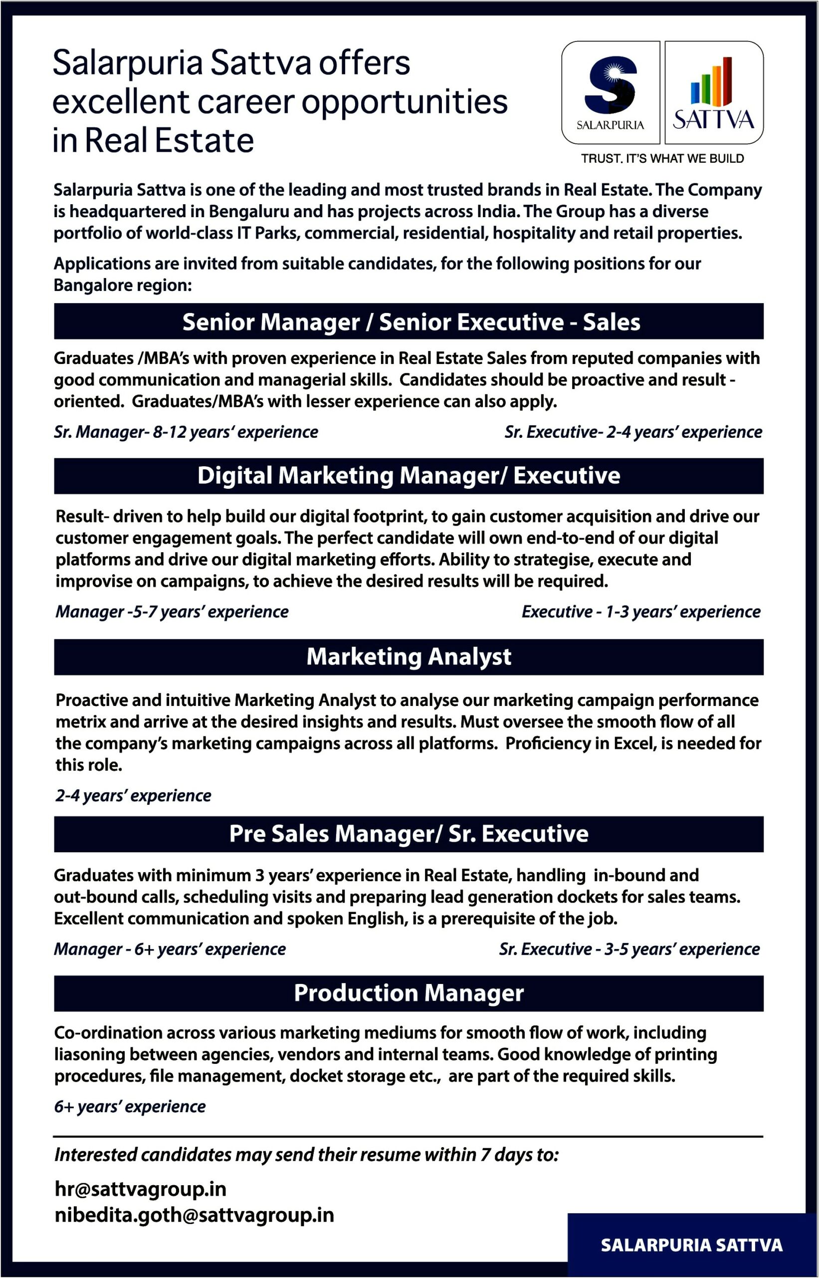 Real Estate Sales Manager Job Description For Resume