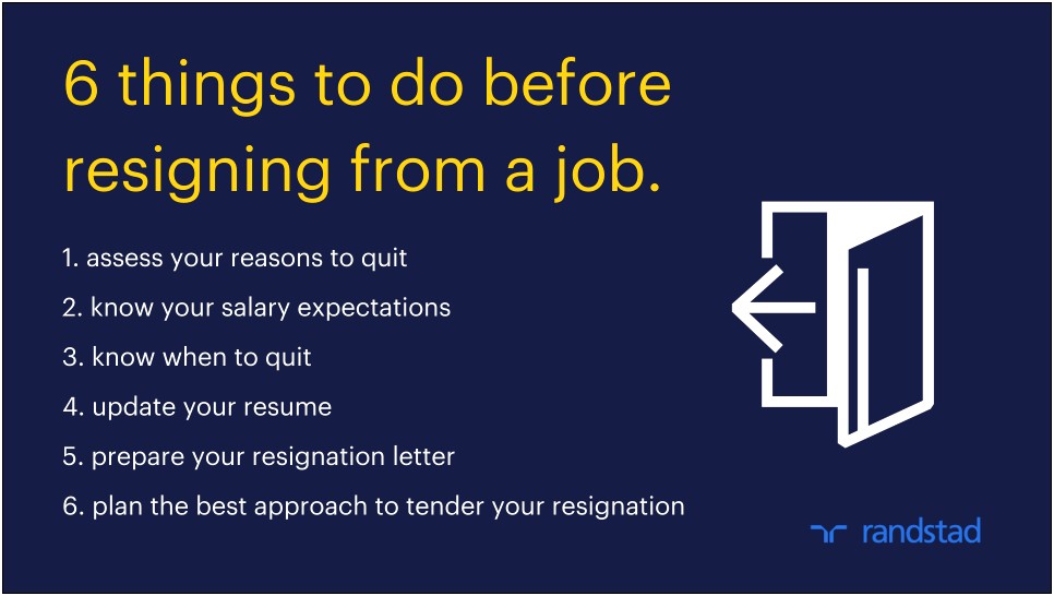 Reasons For Quitting A Job On Resume
