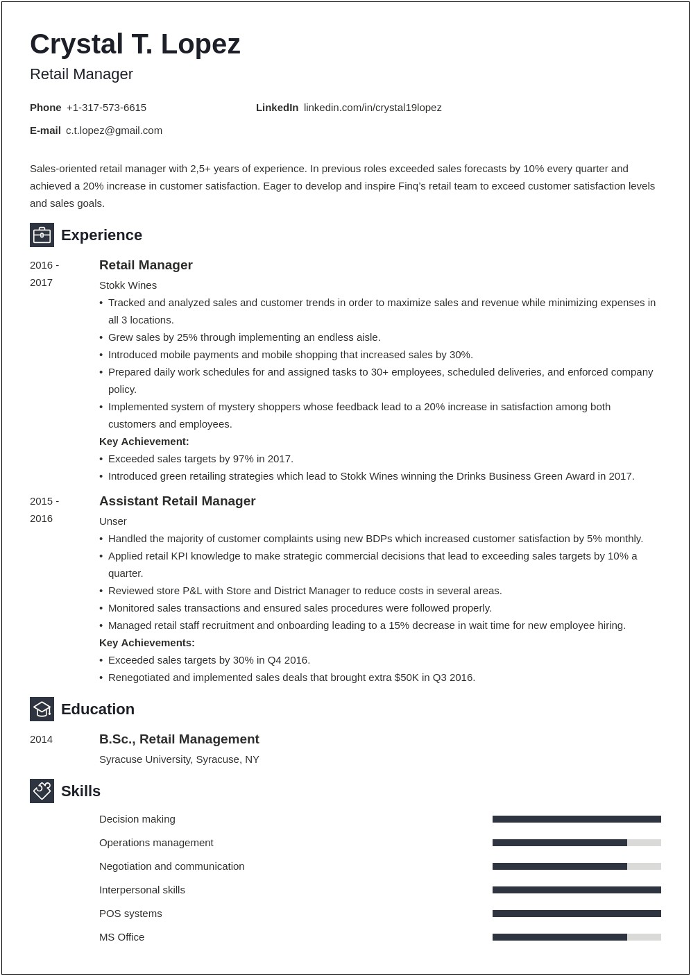 Recruiters Look For In Managers Resume