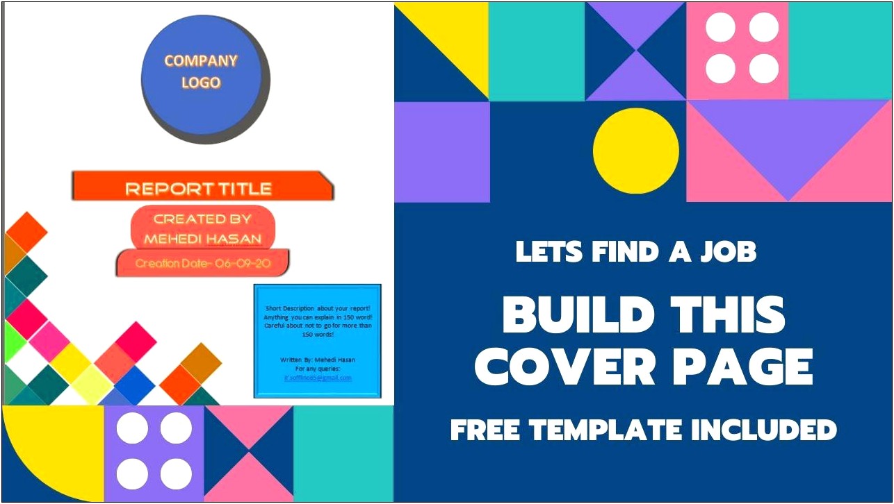 Report Cover Page Design Templates Download
