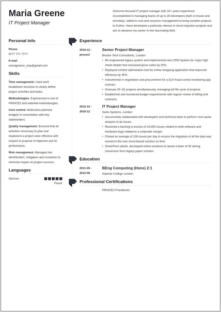 Resume Blueprint Sample Project Controller Manager