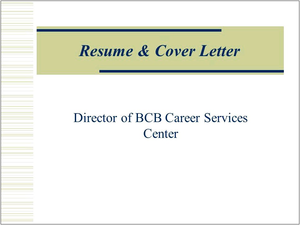 Resume Cover Letter Director Of Special Services