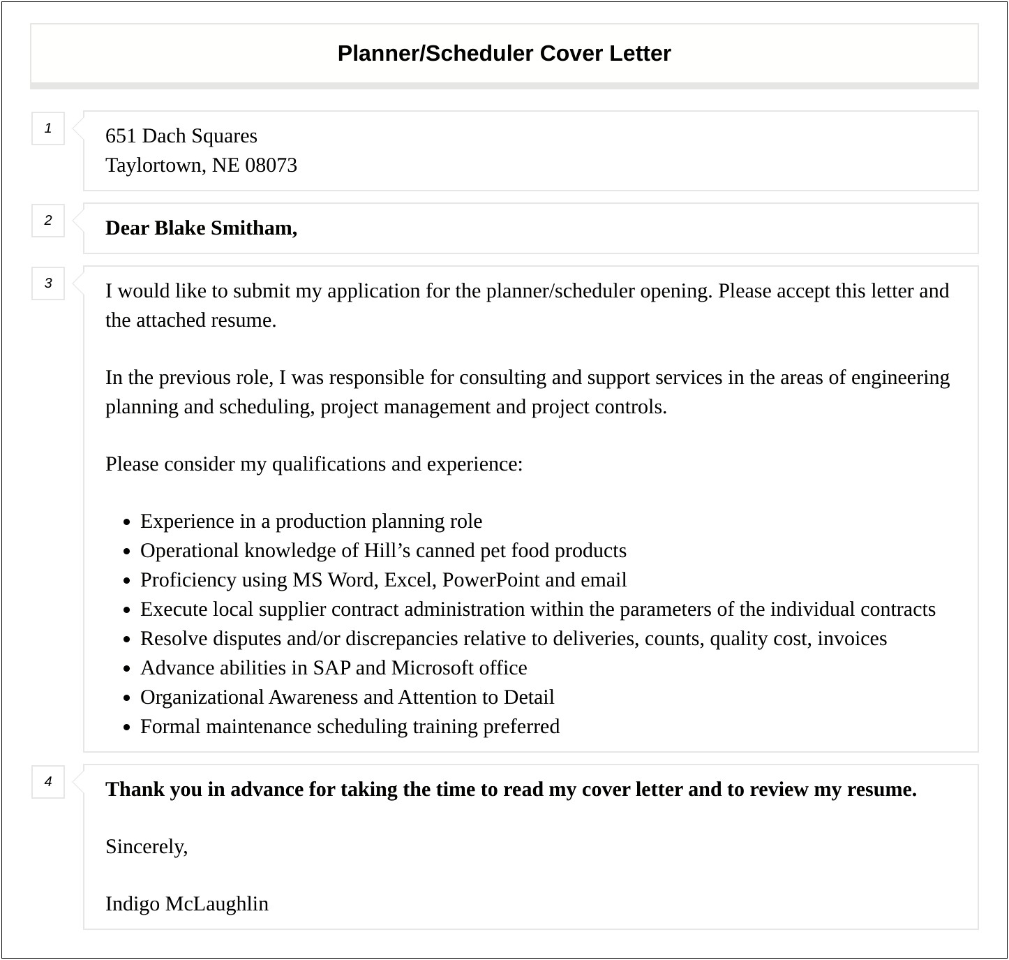 Resume Cover Letter For Scheduler Examples