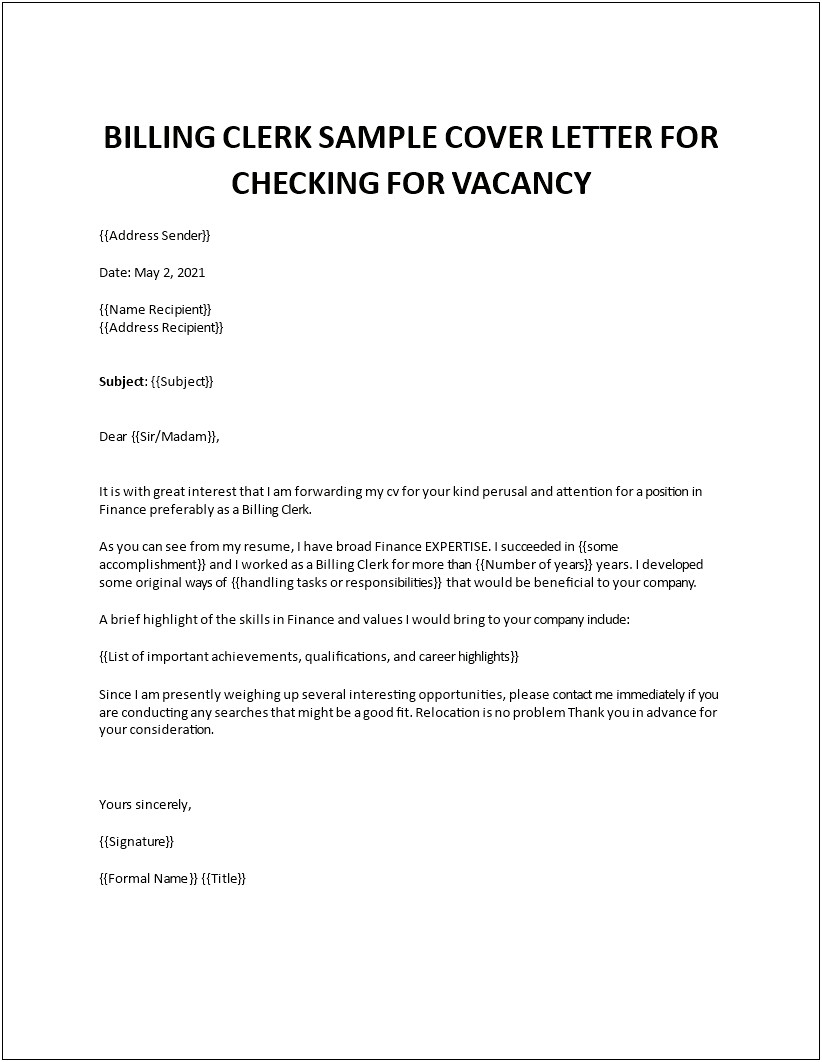 Resume Cover Letter Samples For Relocation