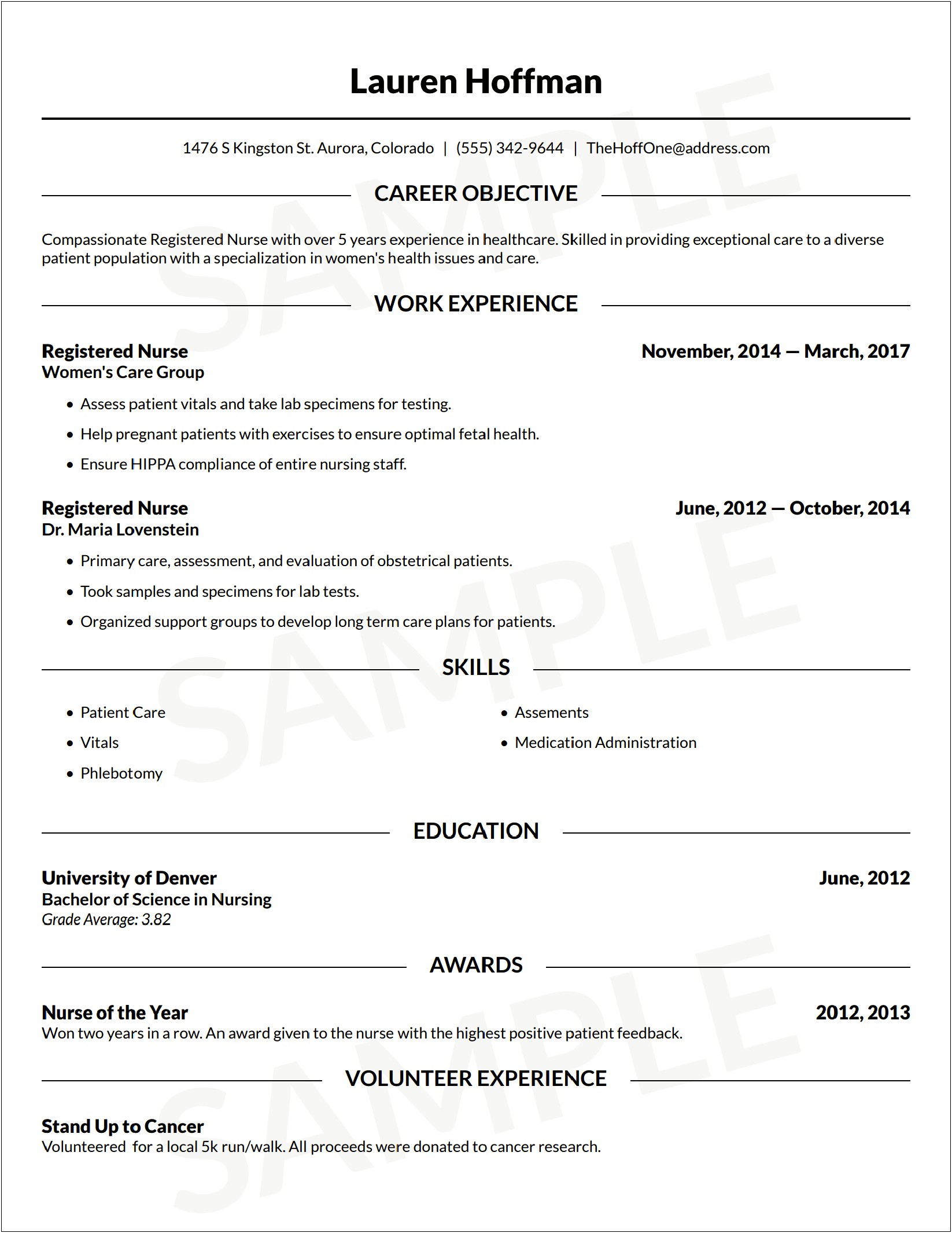 Resume Creator Free Online For Highschool Students