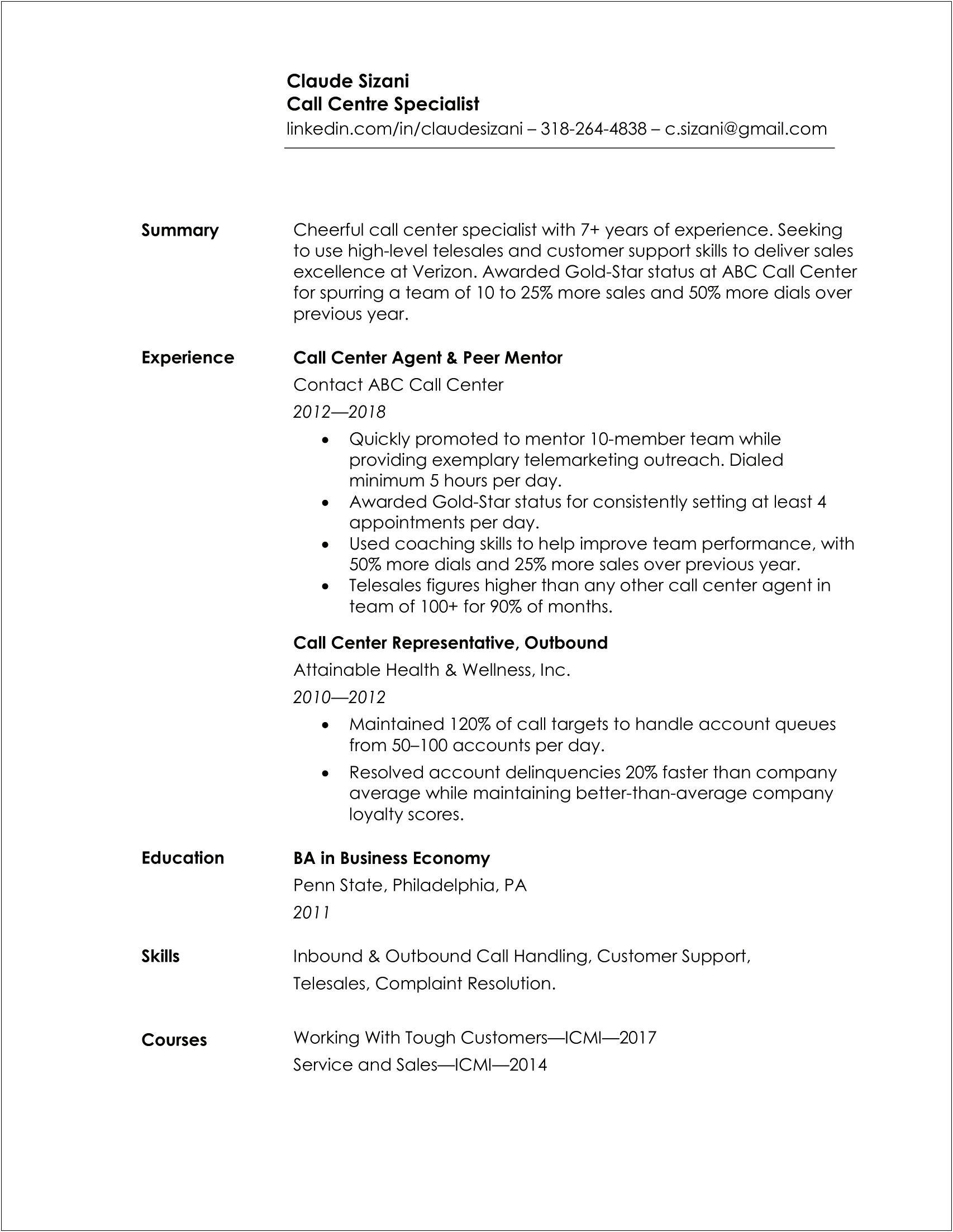 Resume Design For Lots Of Experience