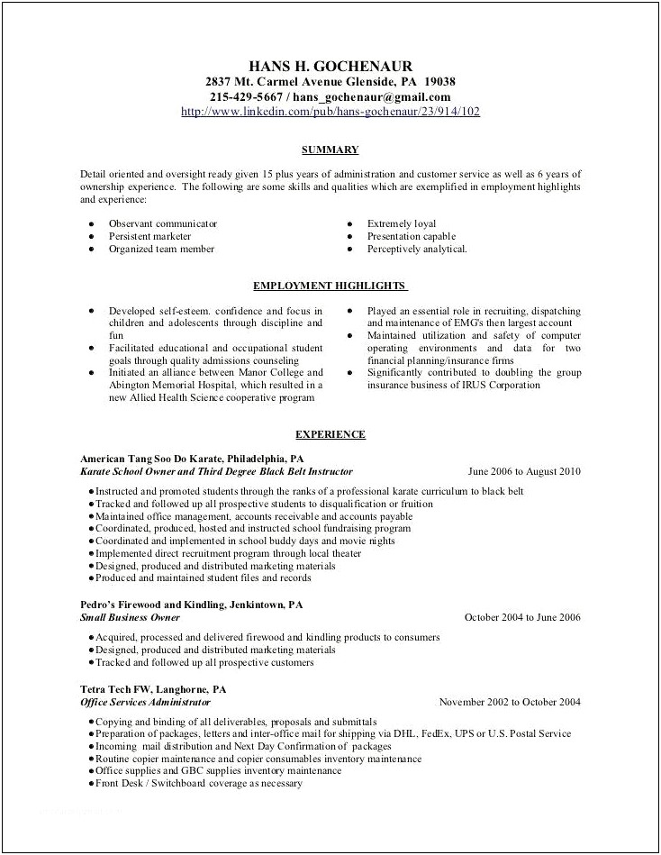 Resume Education Section Template Large Size