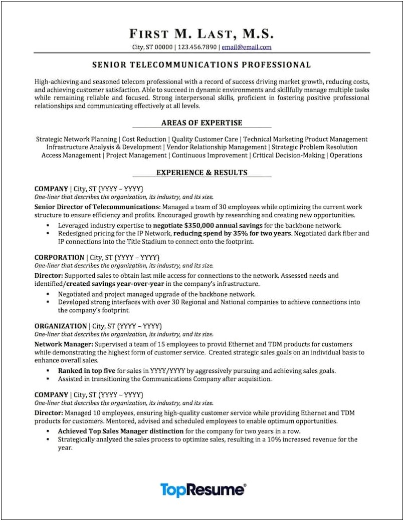 Resume Example For Multiple Positions At Same Company