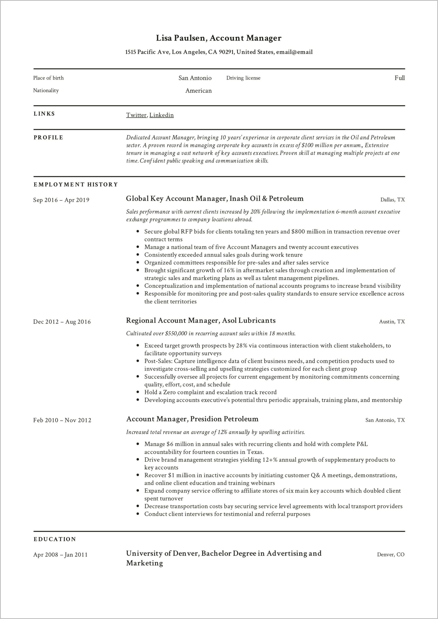 Resume Examples 2019 Copy And Paste Parts Advisor
