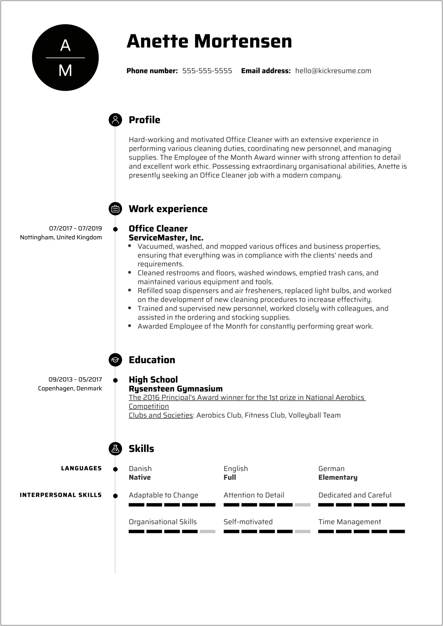 Resume Examples 2019 For Career Change