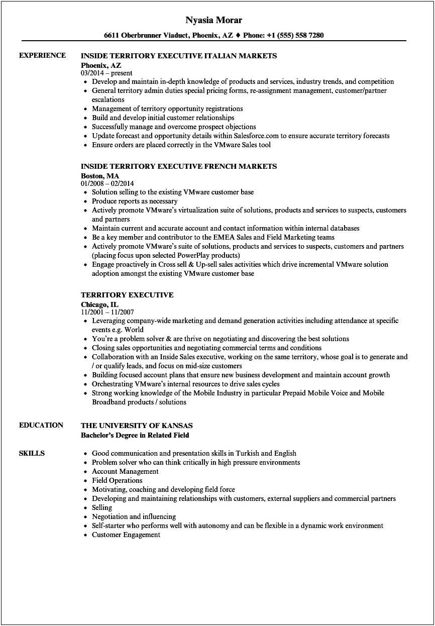 Resume Examples Develop Under High Pressure Skill