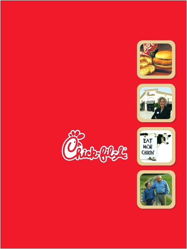 Resume Examples For Cook At Chick Lil A