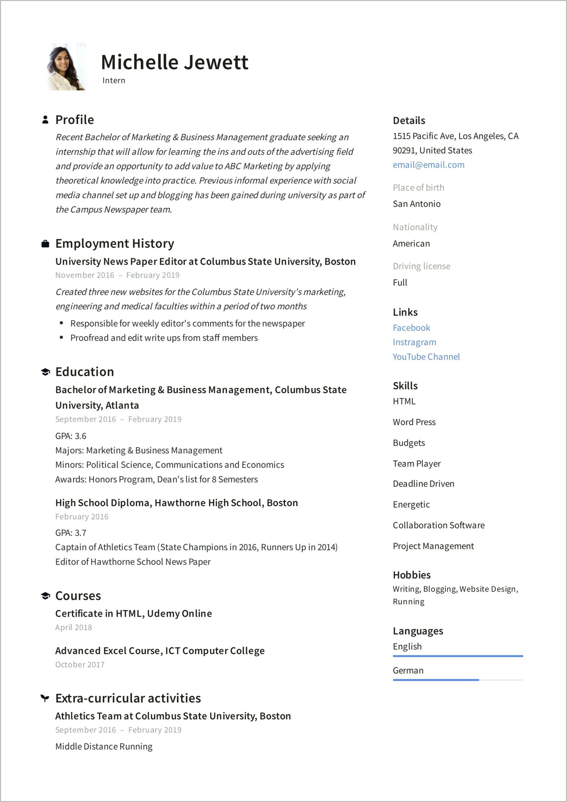 Resume Examples For Medical Assistant Students For Externship