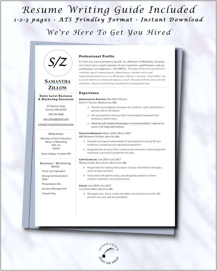 Resume Examples For Mid Level Associates