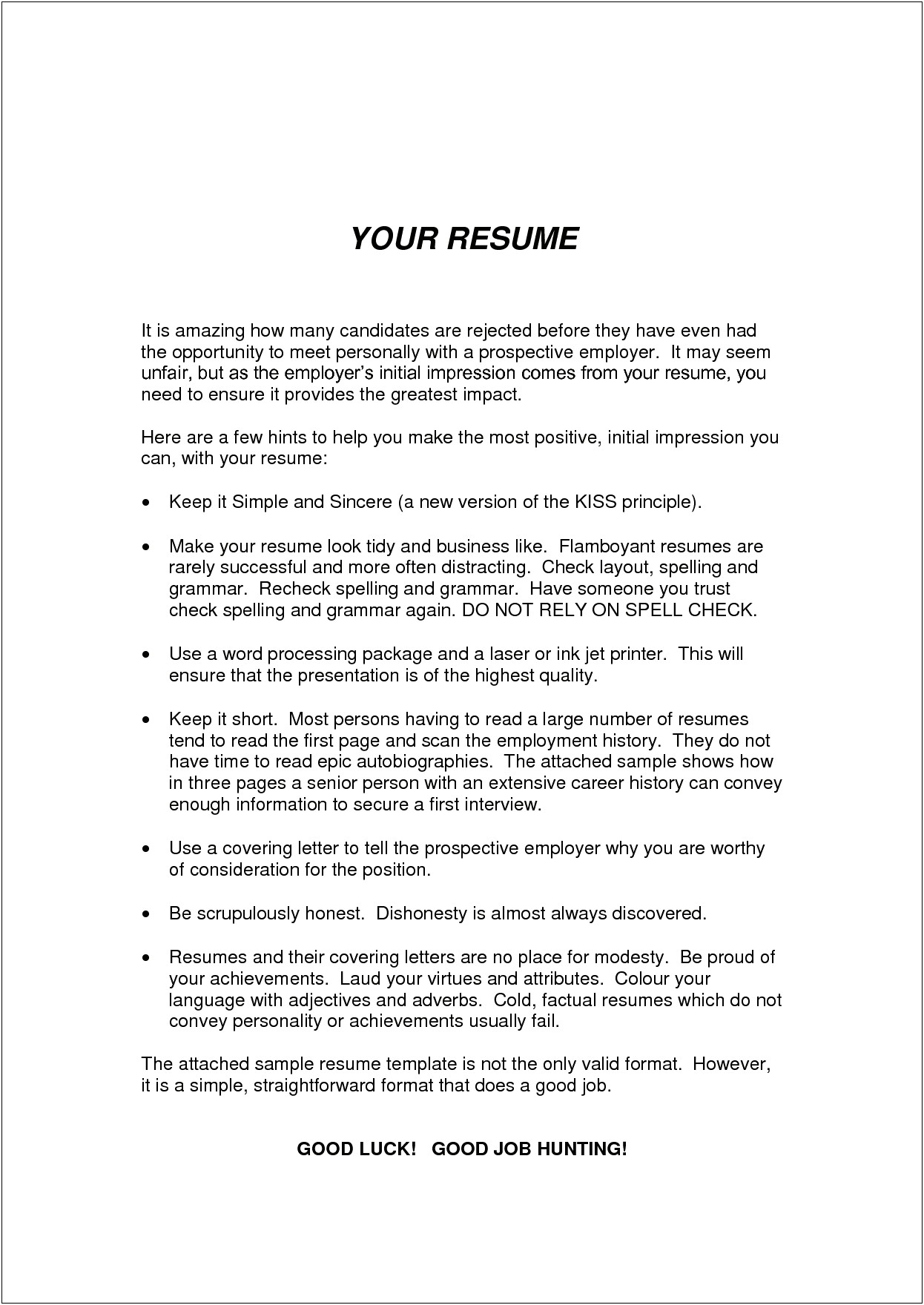 Resume Examples For People With Work Gaps