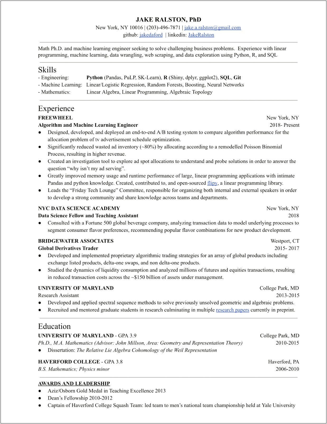 Resume Examples For Problem Solvers From Amazon