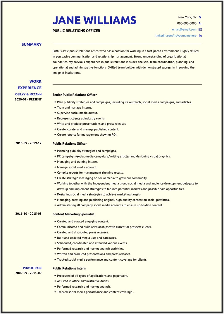 Resume Examples Multiple Positions Same Company