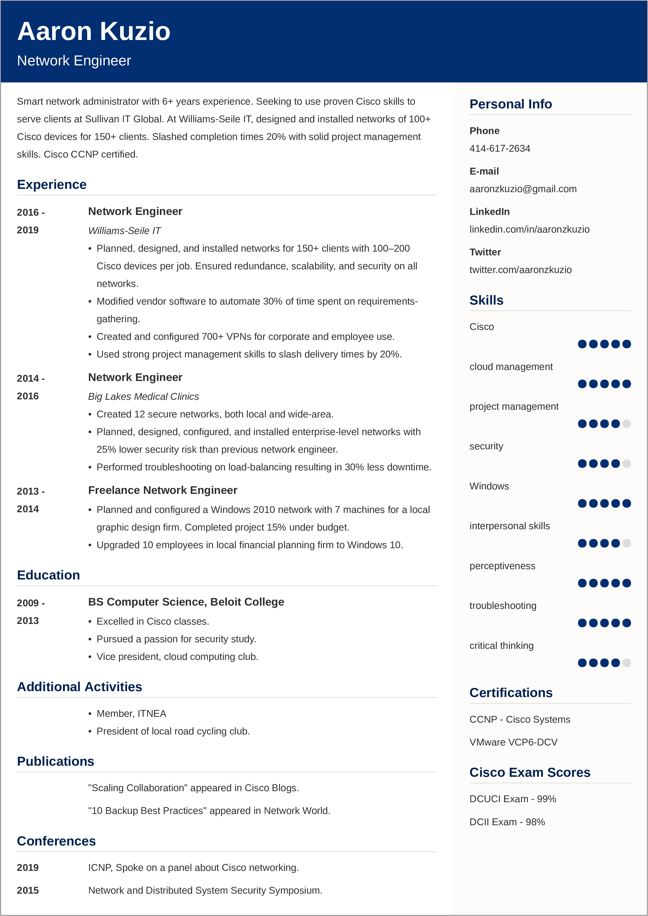 Resume Examples Of Being An Ideal Candidate