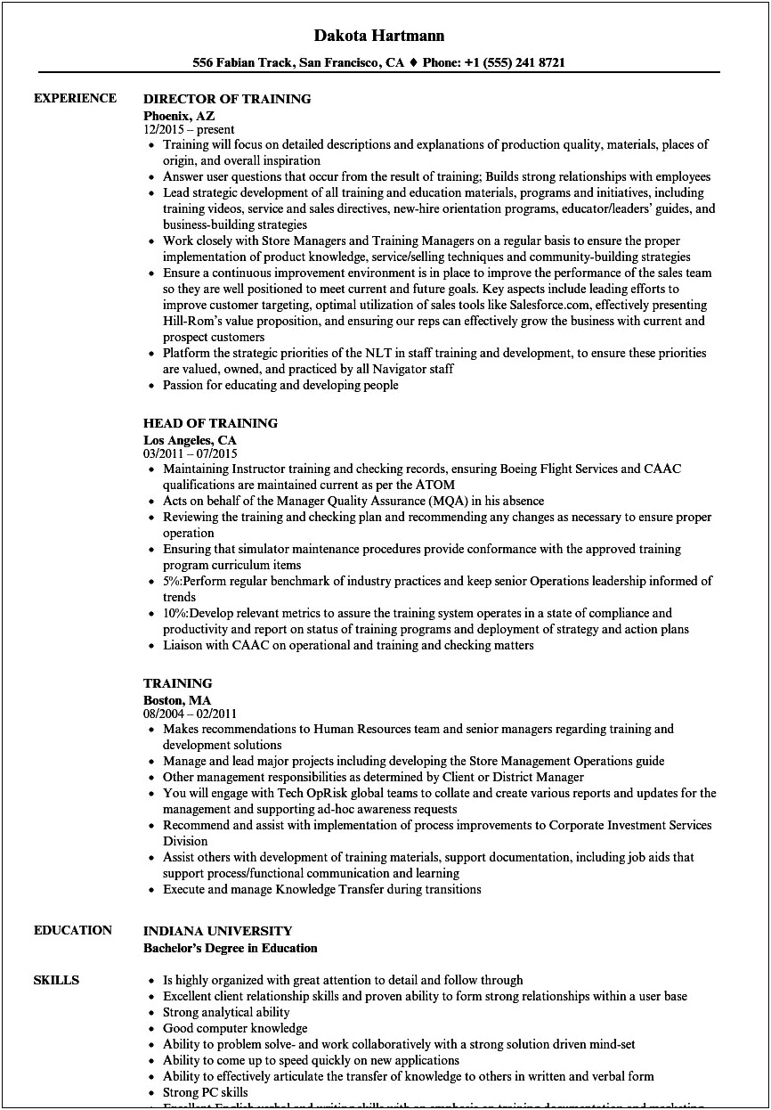 Resume Examples With Forums Or Seminars Included