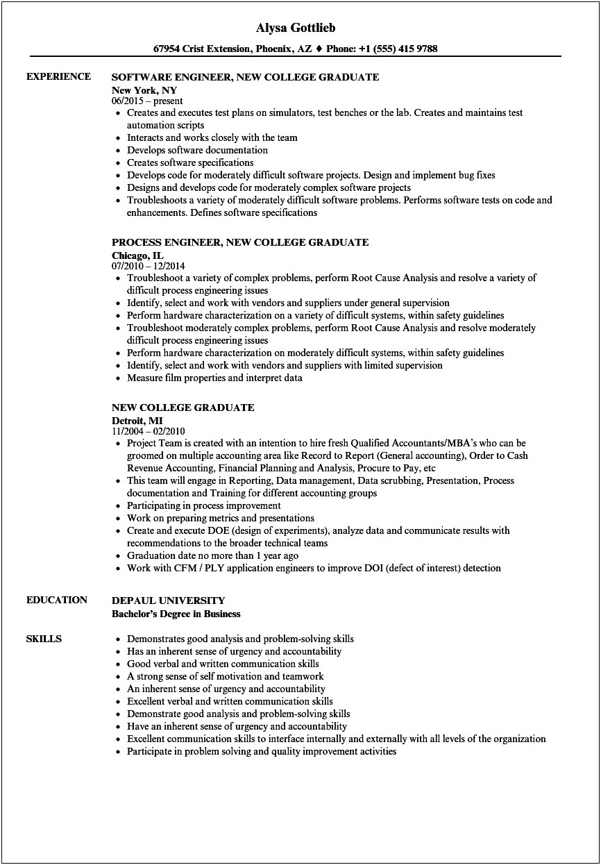 Resume Examples With Masters Degree In Progress