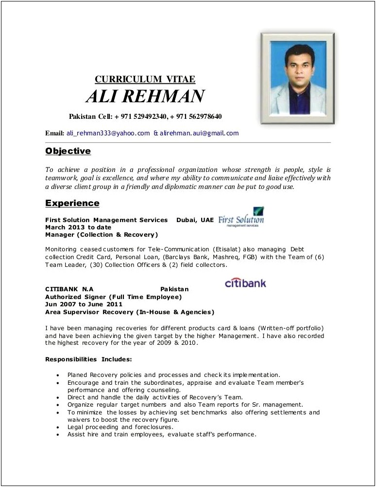 Resume For A House Manager In Recovery
