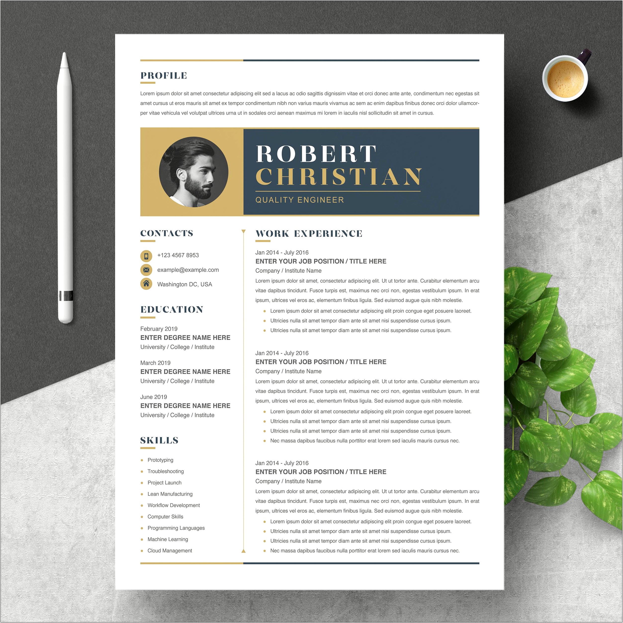 Resume For College Template Microsoft Word