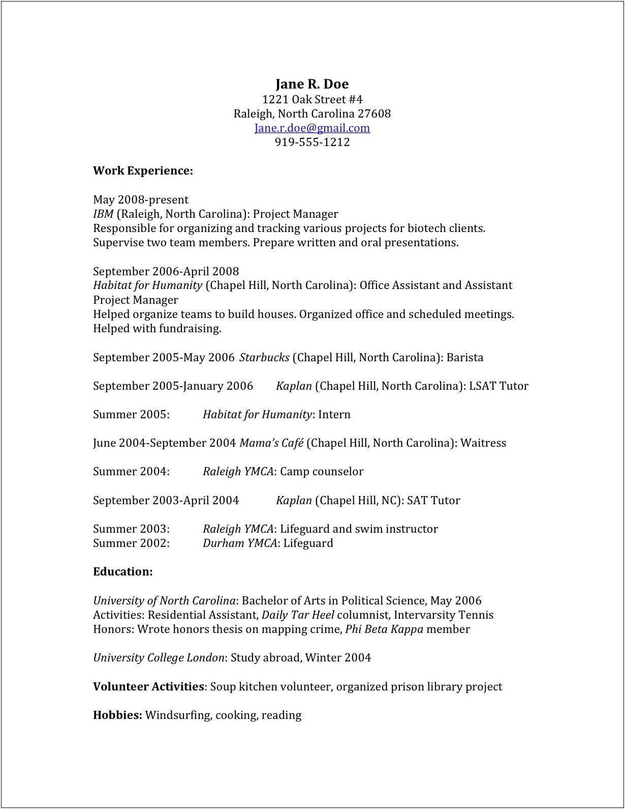 Resume For Law School Student Counselor