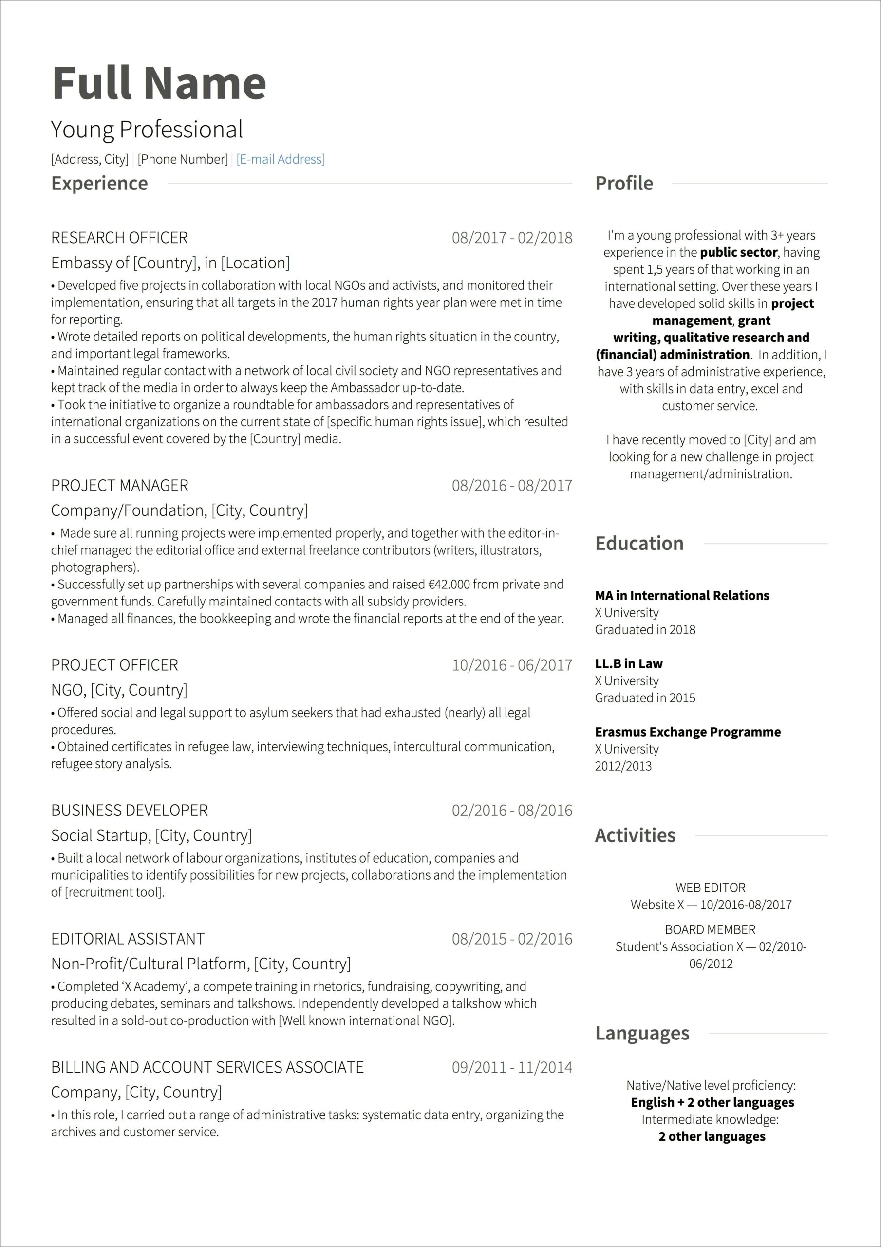 Resume For People With Work Gaps Reddit