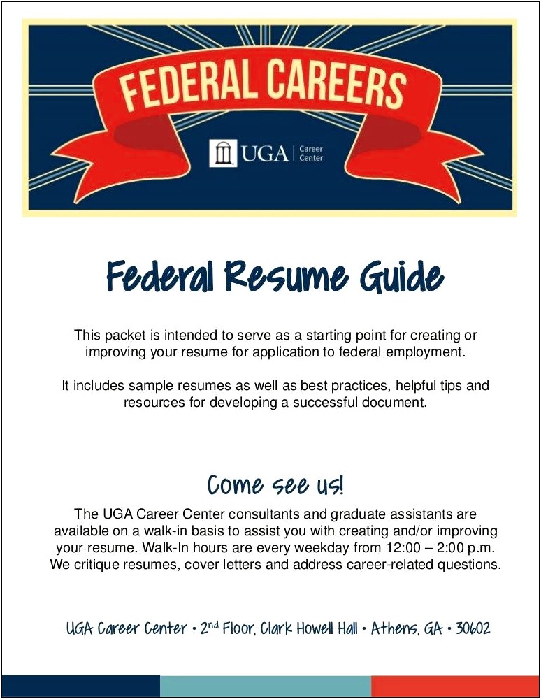 Resume For Recent Graduate Federal Job