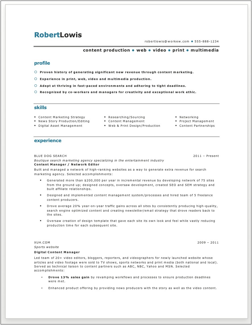 Resume For Work From Home Jobs