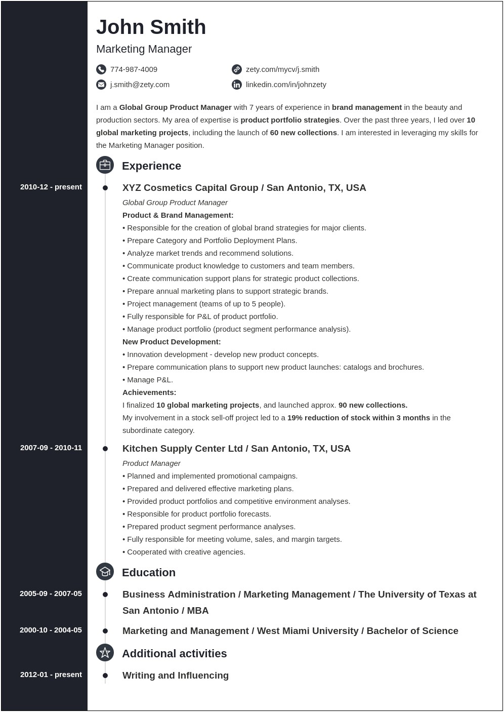 Resume Format Education Or Experience First