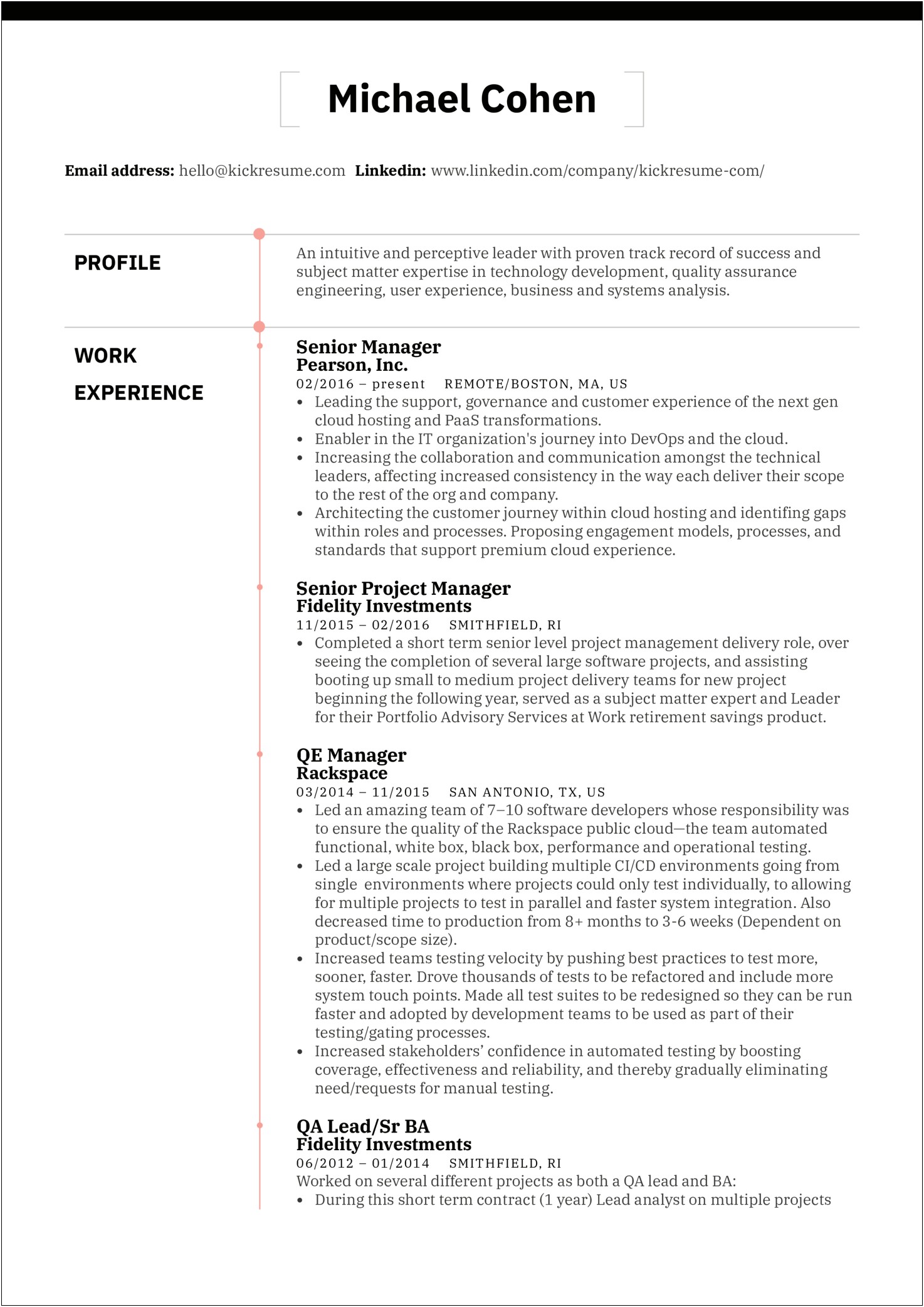 Resume Format For 1.5 Years Experience