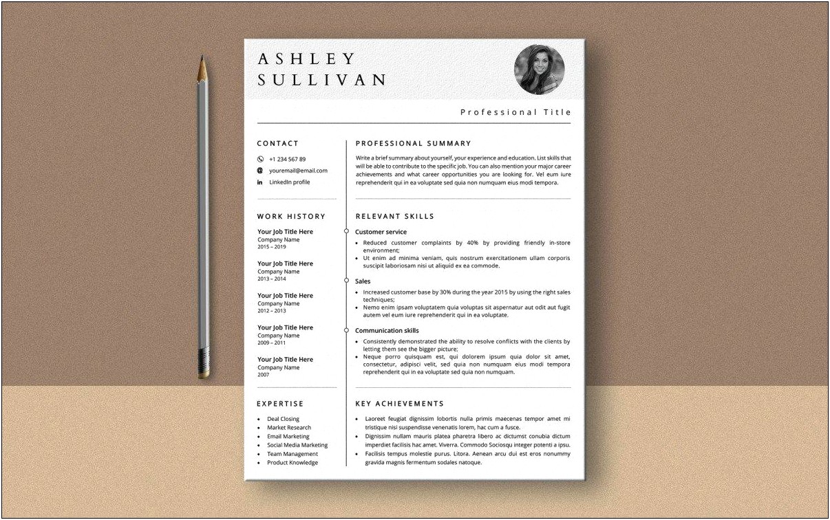 Resume Format For Experienced In Ms Word