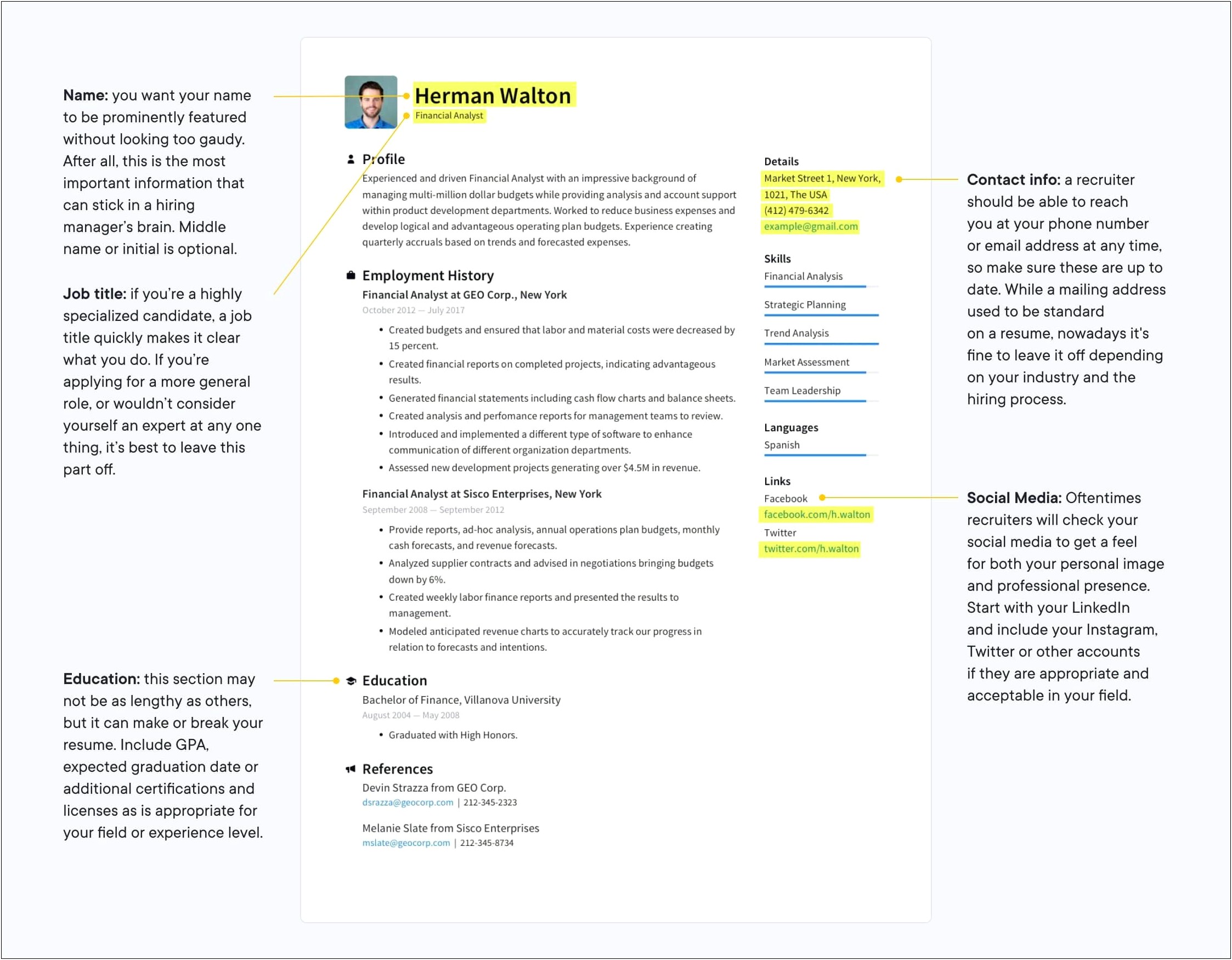 Resume Formats That Include Relevant Experience