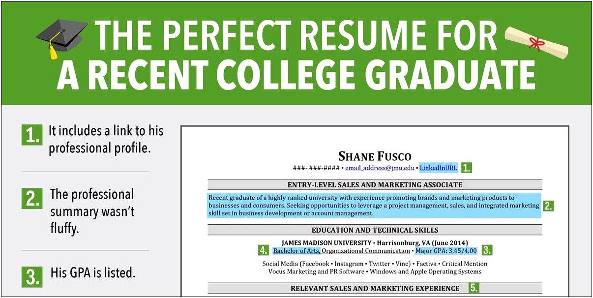Resume Headline Sample For Graduate Students
