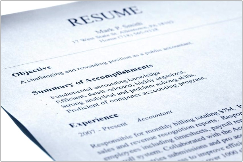 Resume Multiple Positions At One Job