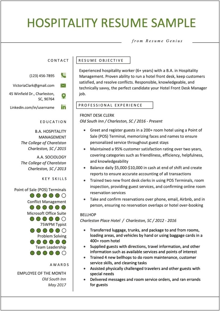 Resume Objective For Customer Service Retail