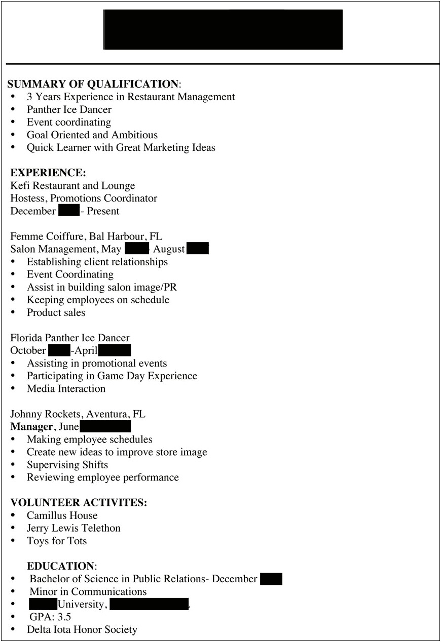 Resume Objective For Journalist Going Into Pr
