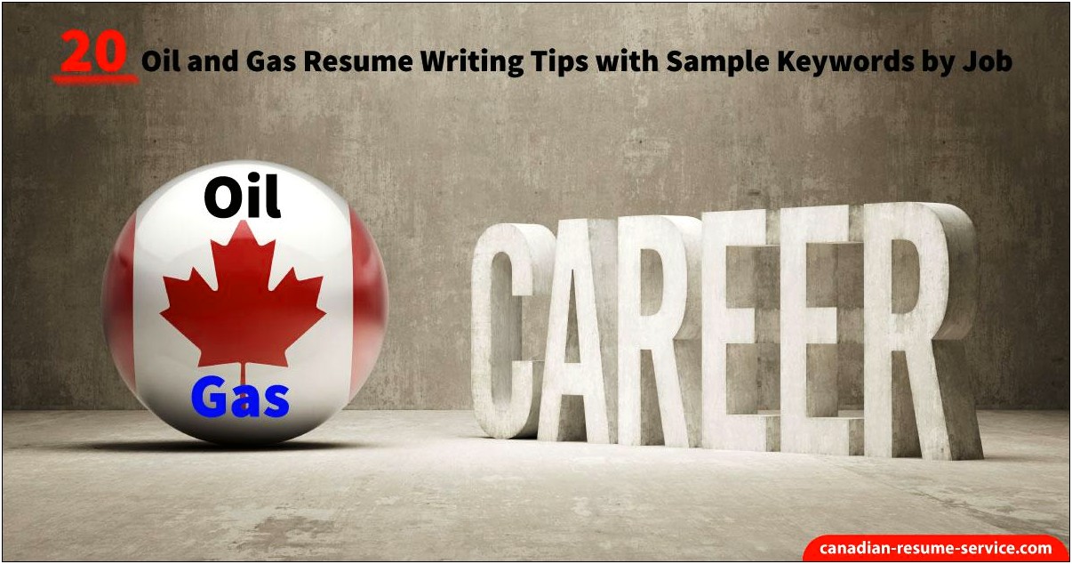 Resume Objective For Oil And Gas Industry