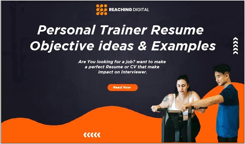 Resume Objective Statement For Personal Trainer