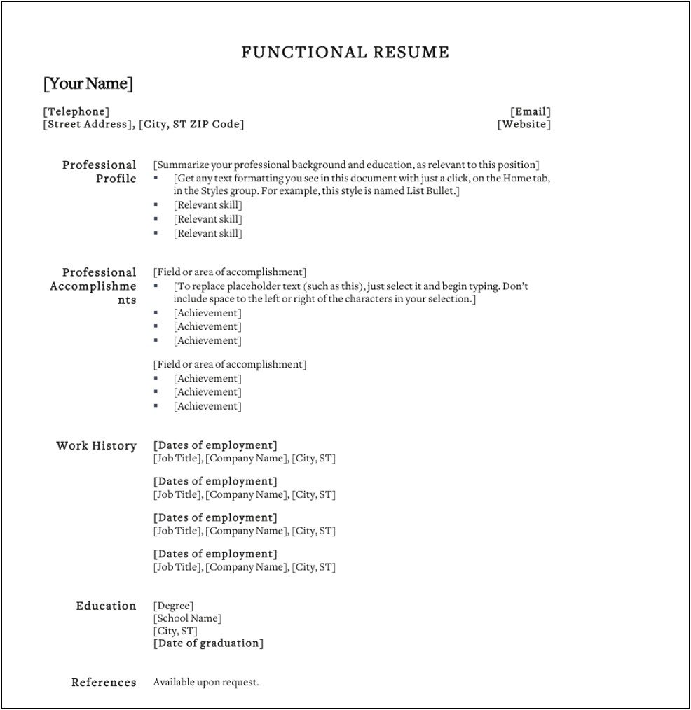 Resume Objective Statements Returning To Workforce
