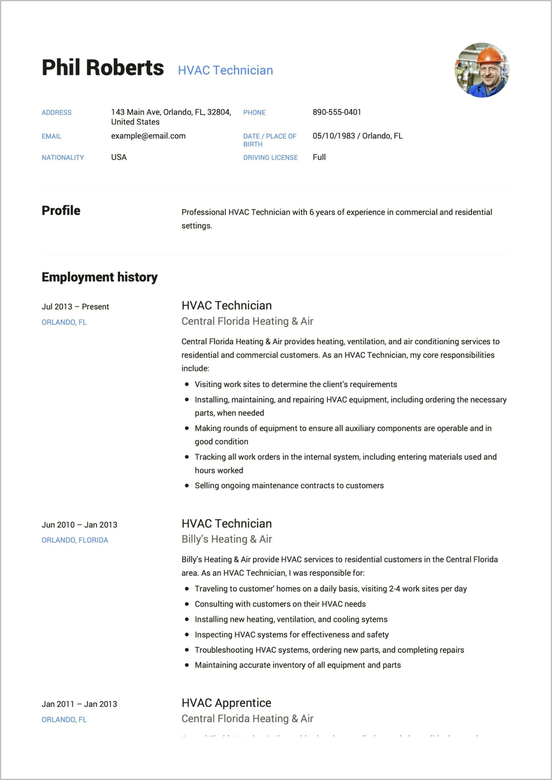Resume Objective To Become An Apprentice Examples