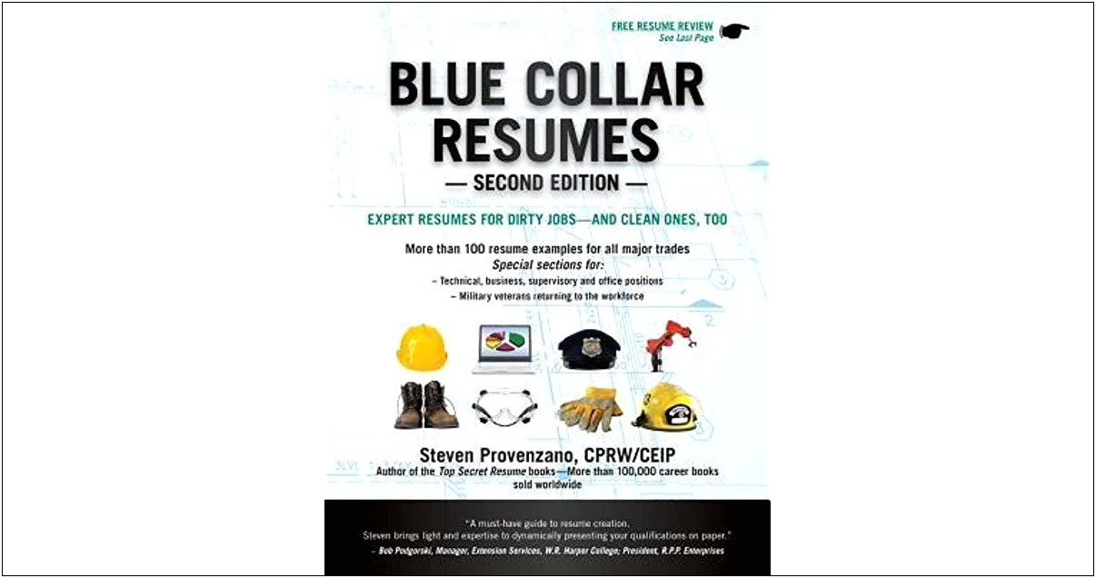 Resume Objectives For Blue Collar Jobs