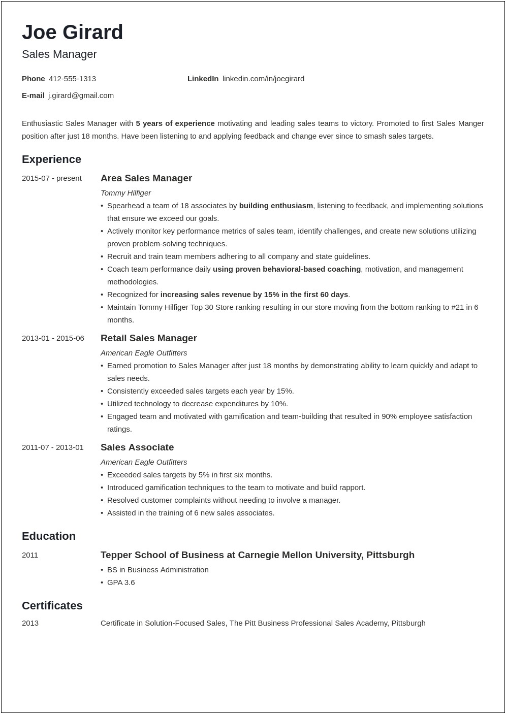 Resume Of Area Sales Manager Fmcg In India