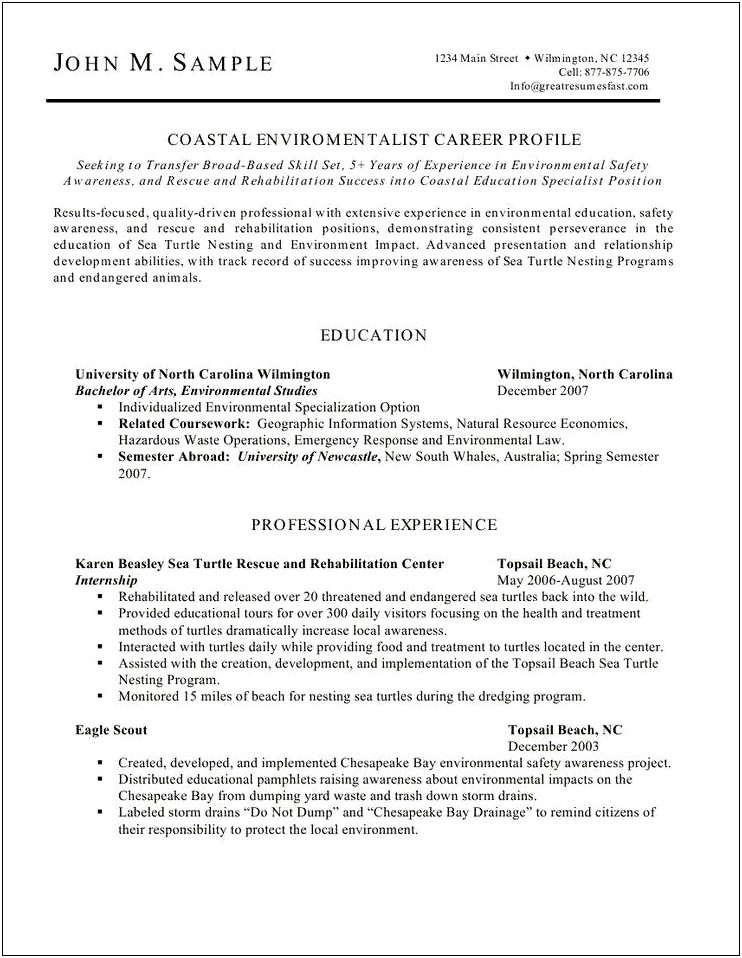 Resume Profile Examples For Stay At Home Mom