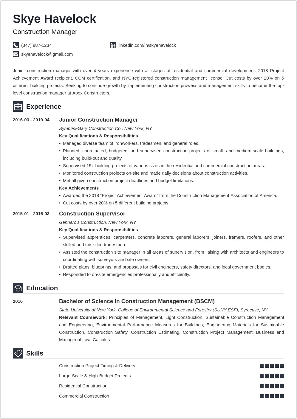Resume Sample For Agricultural Engineering Freshers