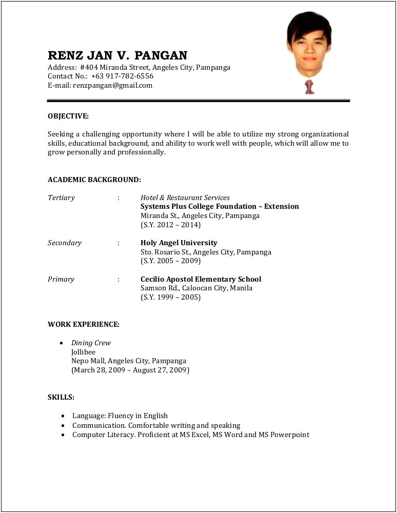 Resume Sample For Controller At College